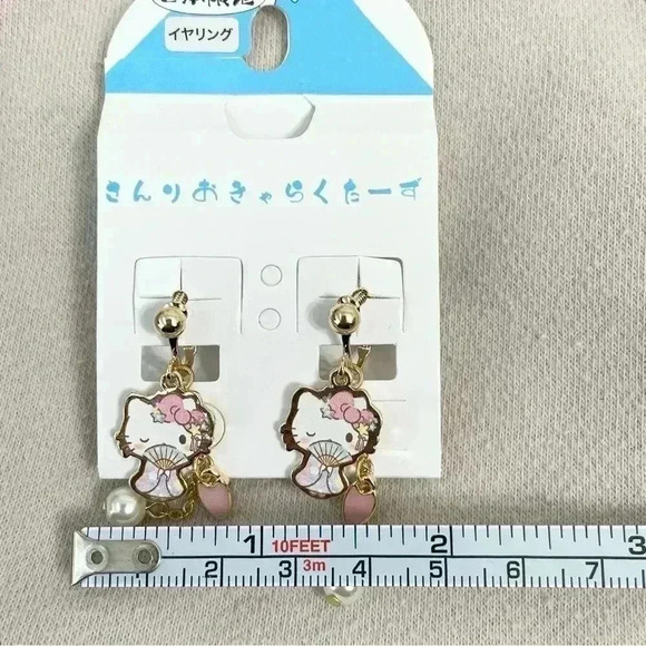 Sanrio Earrings Enamel Hello Kitty Earrings Japan Limited - Picture 8 of 9